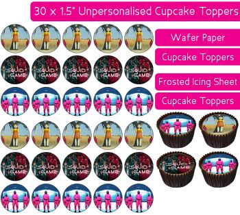 Squid Game - 30 Cupcake Toppers