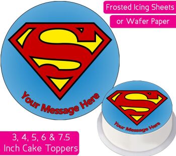 Superman Personalised Cake Topper