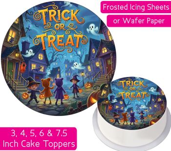 Trick Or Treat Personalised Cake Topper