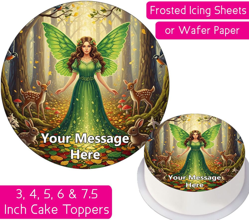 Woodland Fairy Personalised Cake Topper