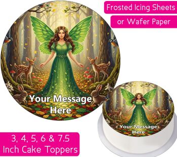 Woodland Fairy Personalised Cake Topper