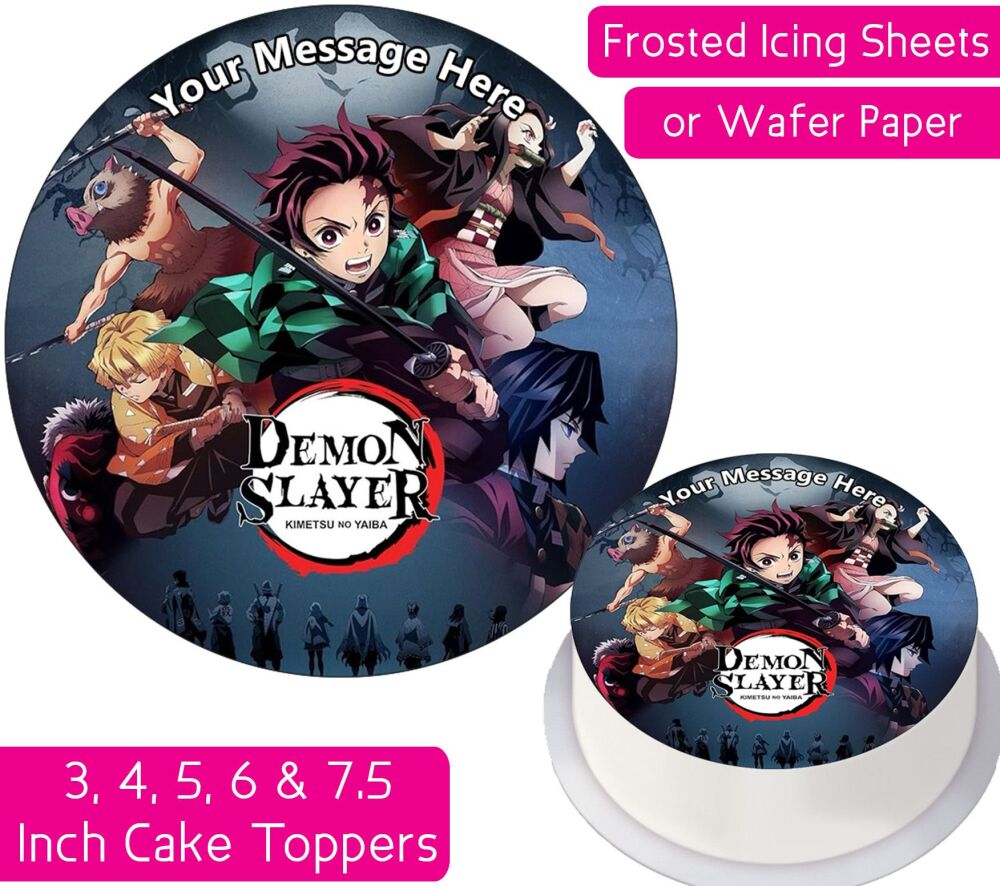 Demon Slayer Personalised Cake Topper