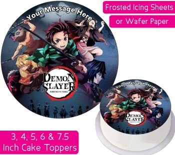 Demon Slayer Personalised Cake Topper