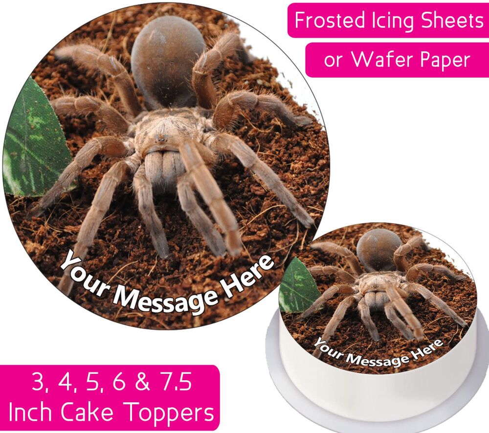 Tarantula Personalised Cake Topper