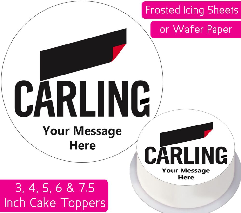 Carling Logo Personalised Cake Topper