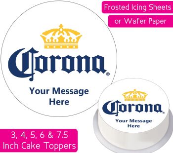 Corona Logo Personalised Cake Topper