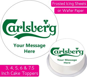 Carlsberg Logo Personalised Cake Topper