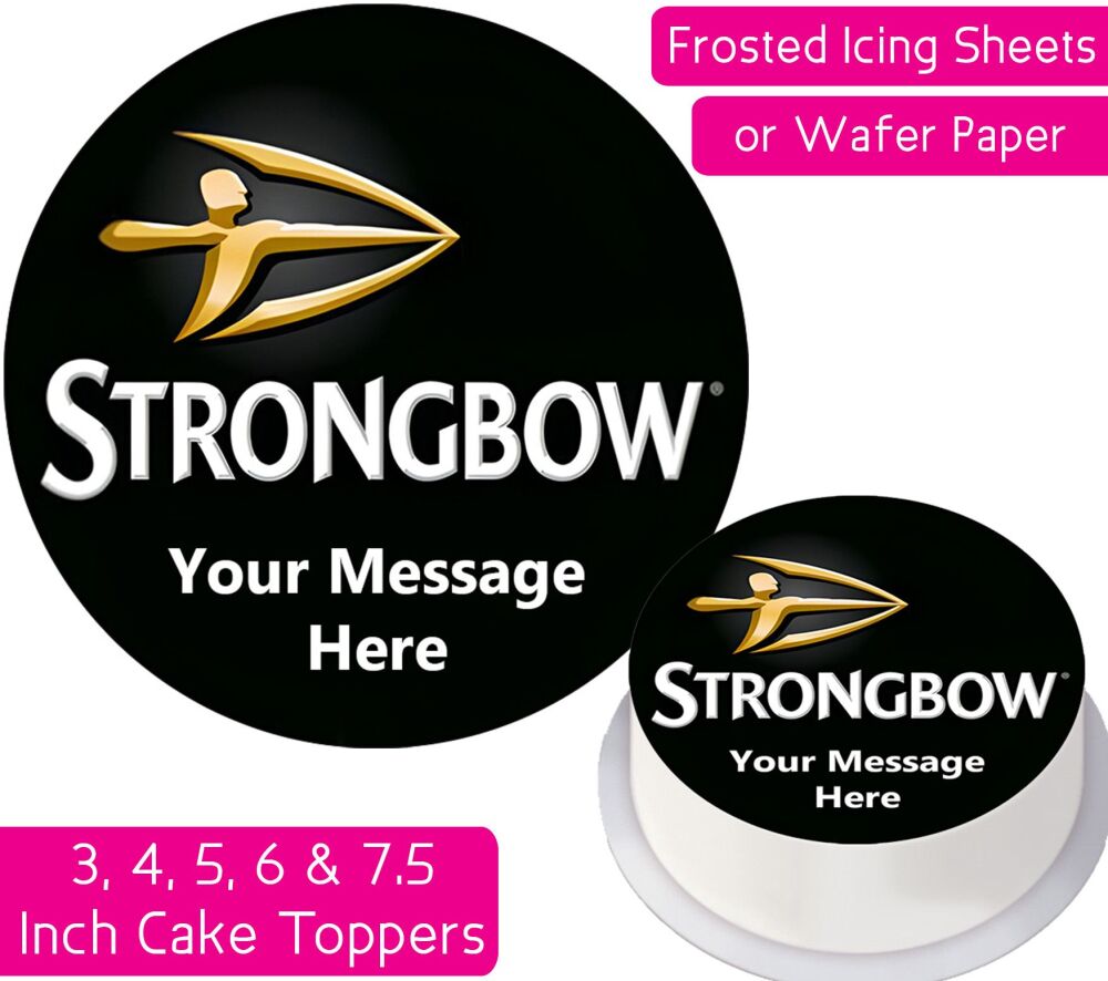 Strongbow Logo Personalised Cake Topper