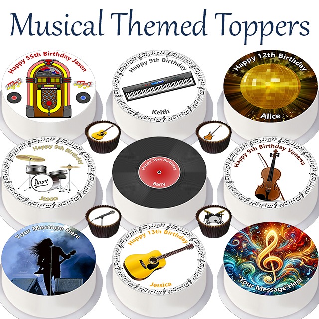 Musical Themed Toppers