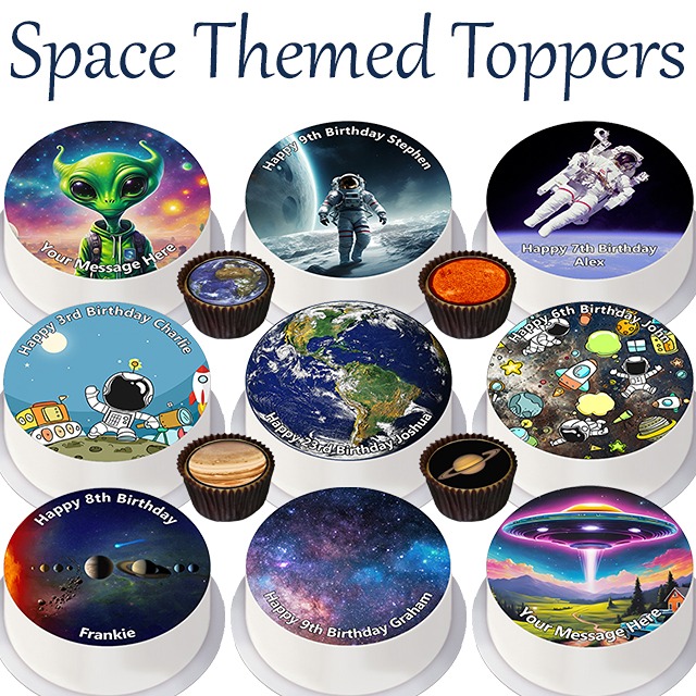 Space Themed Toppers