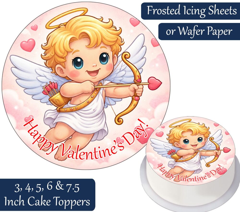 Valentines Cupid Cake Topper