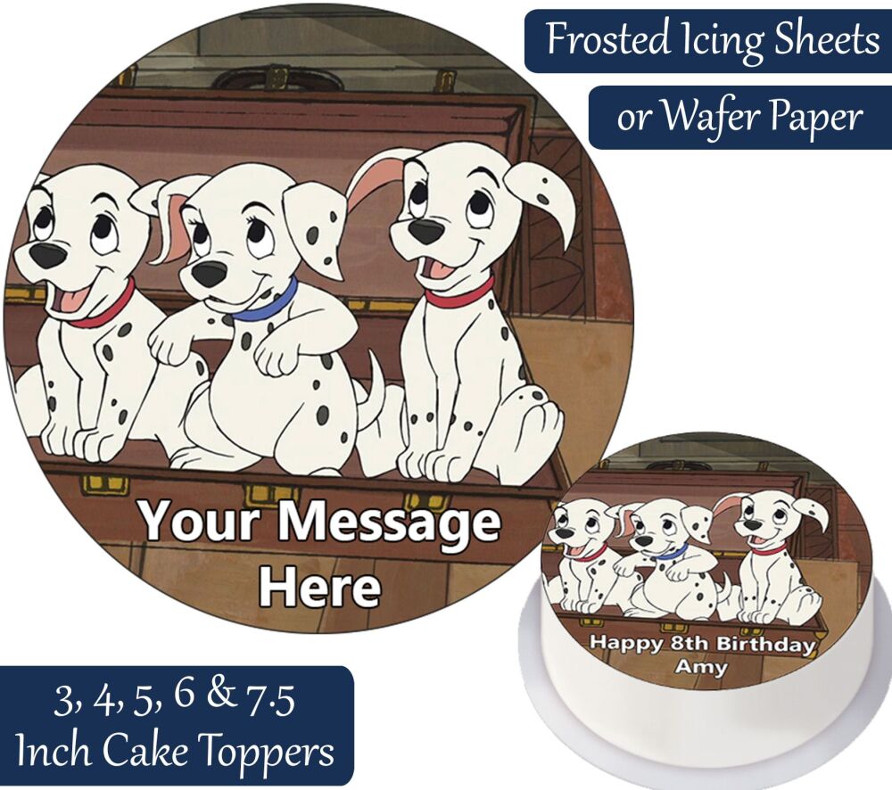 101 Dalmatians Personalised Cake Topper