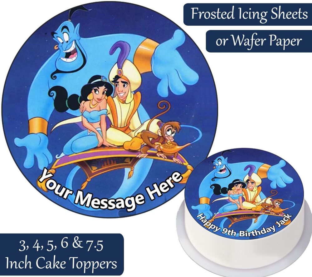 Aladdin Personalised Cake Topper