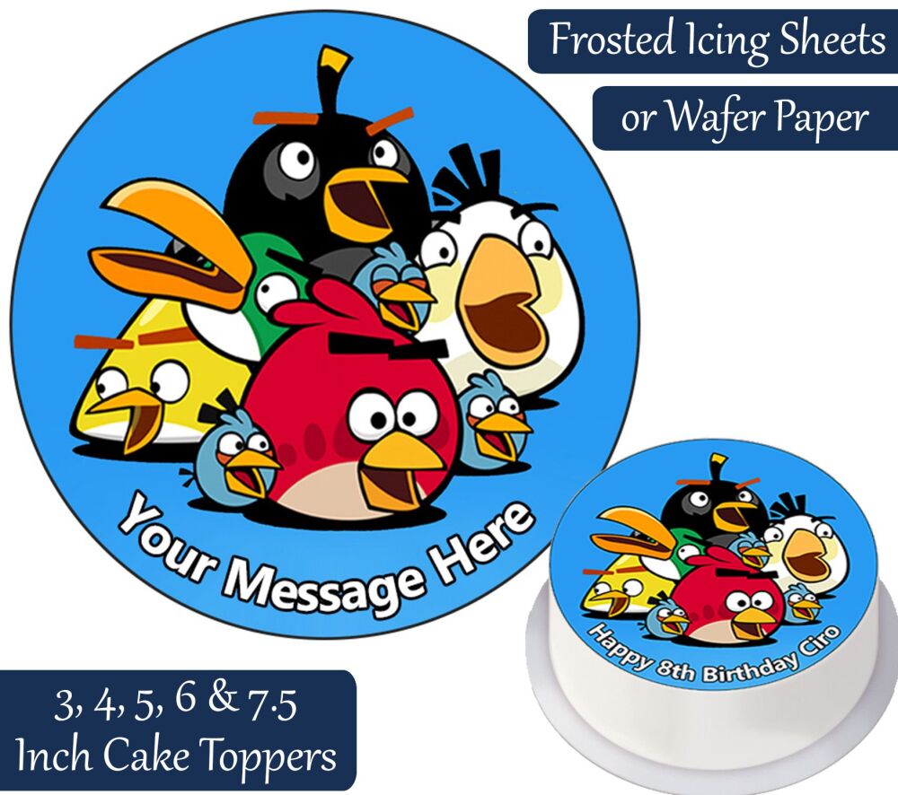 Angry Birds Personalised Cake Topper