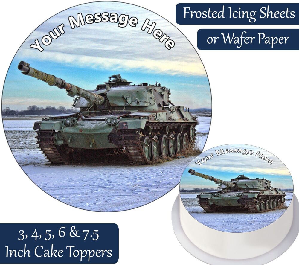 Army Tank Personalised Cake Topper