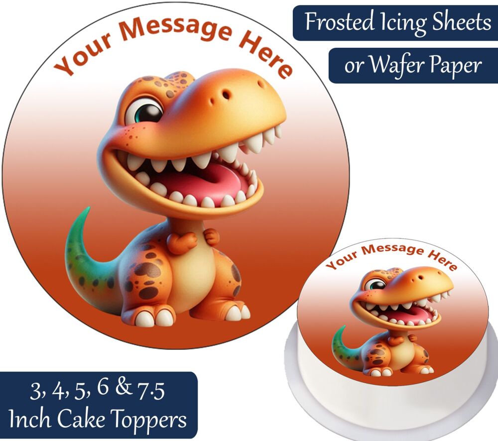 Baby Dinosaur Personalised Cake Topper