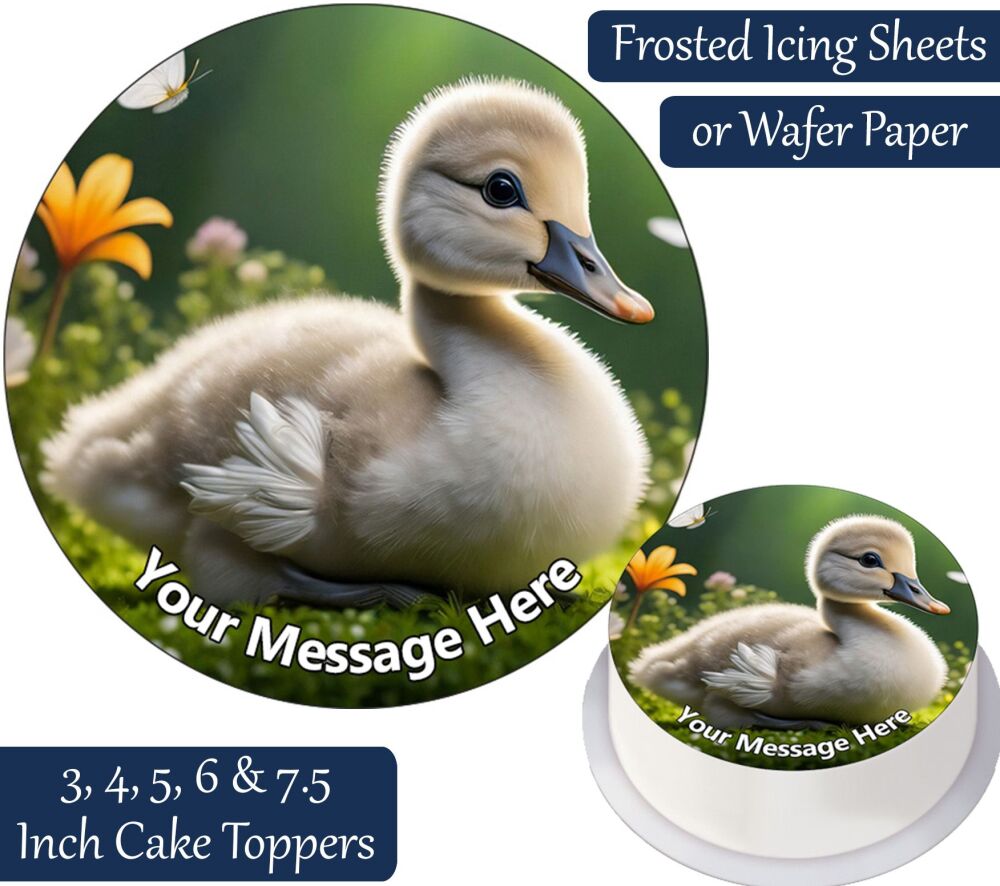 Baby Duck Personalised Cake Topper