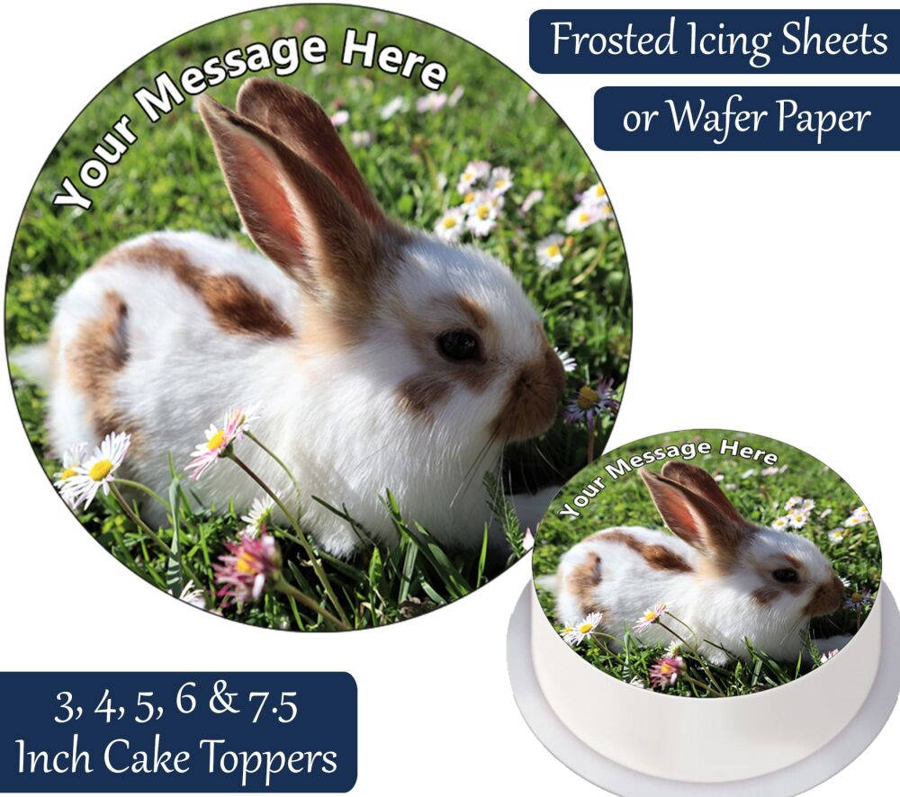 Baby Rabbit Personalised Cake Topper