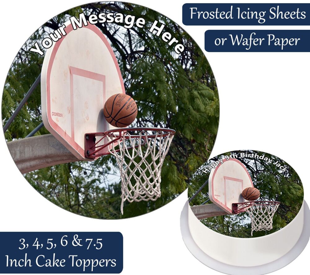 Basketball Personalised Cake Topper