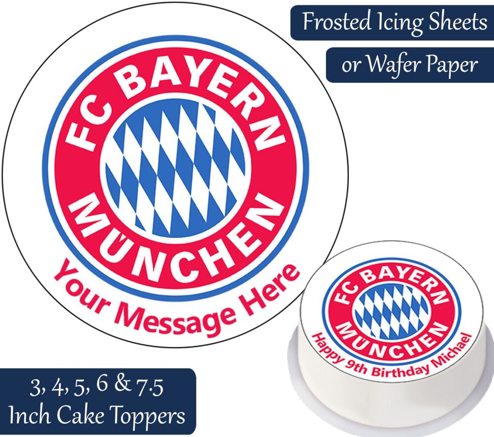 Bayern Munich Football Personalised Cake Topper