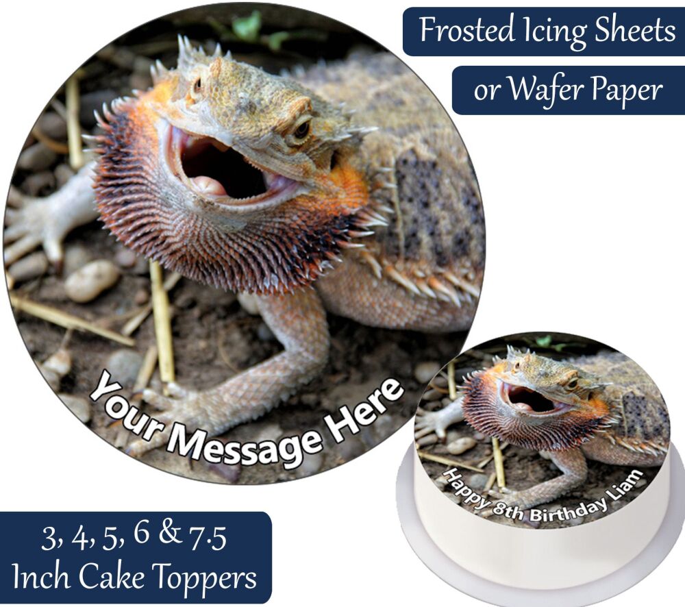 Bearded Dragon Personalised Cake Topper