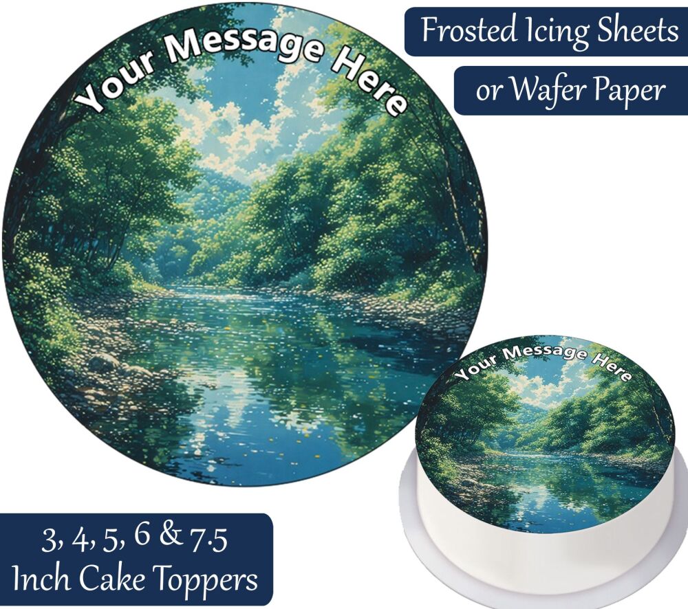 Beautiful River Personalised Cake Topper