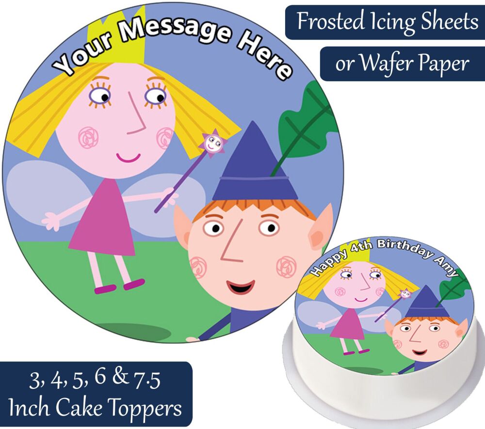 Ben and Holly's Little Kingdom Personalised Cake Topper