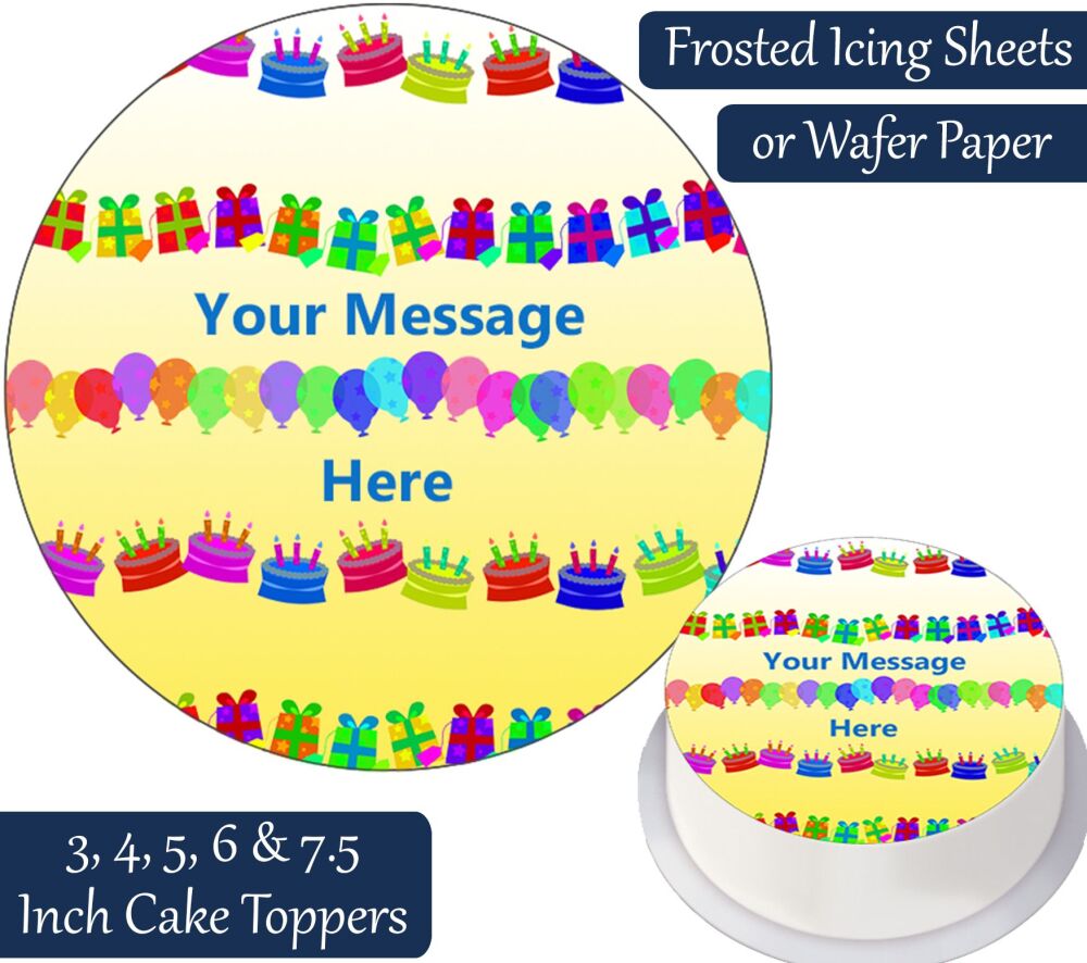 Birthday Decorations Personalised Cake Topper