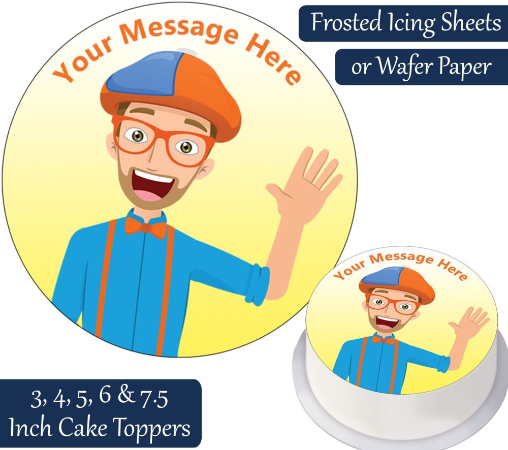 Blippi Personalised Cake Topper