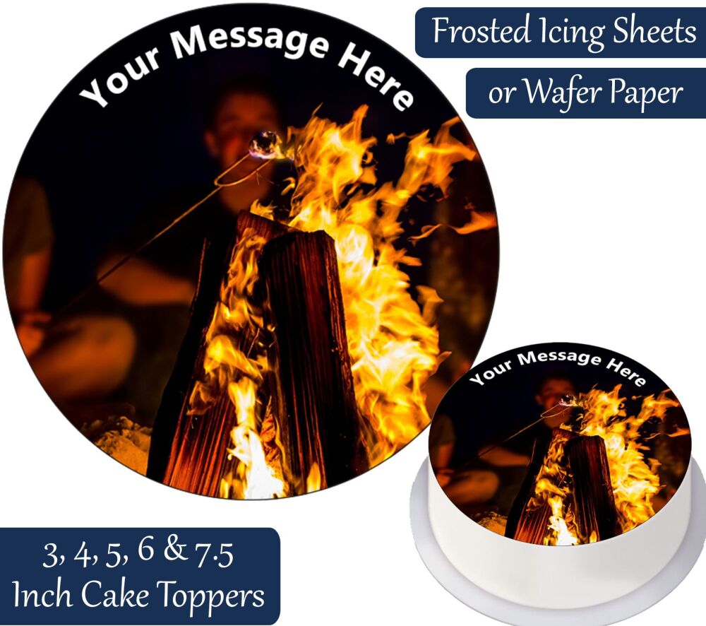 Bonfire Personalised Cake Topper