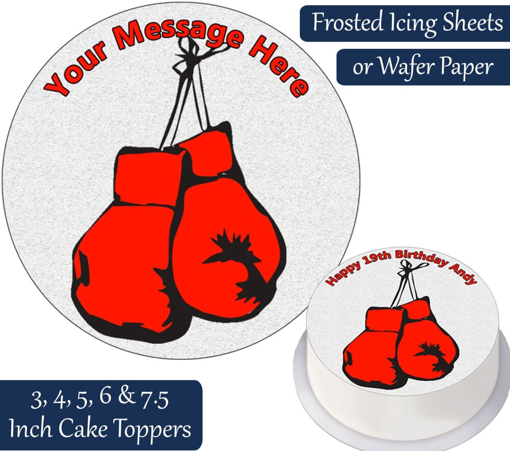 Boxing Personalised Cake Topper