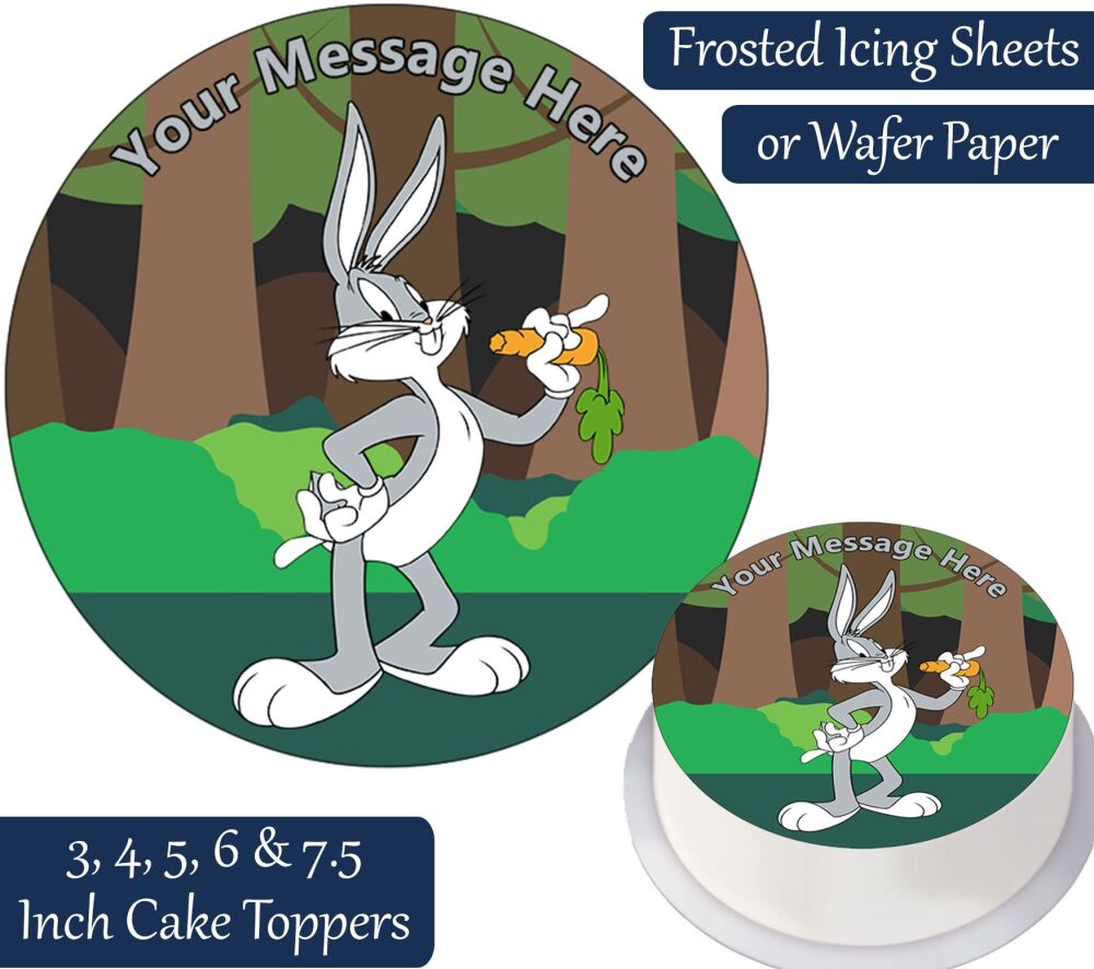 Bugs Bunny Personalised Cake Topper