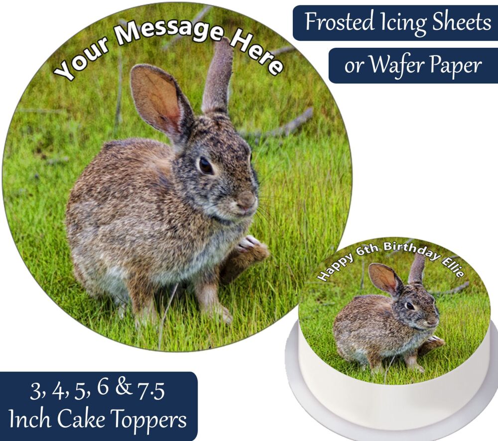 Bunny Personalised Cake Topper