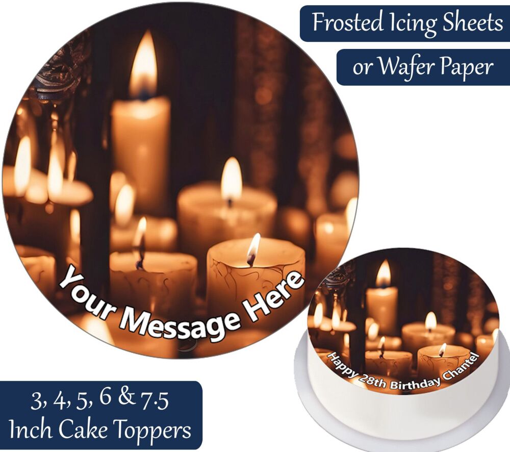 Candles Personalised Cake Topper