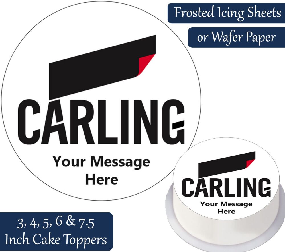 Carling Logo Personalised Cake Topper