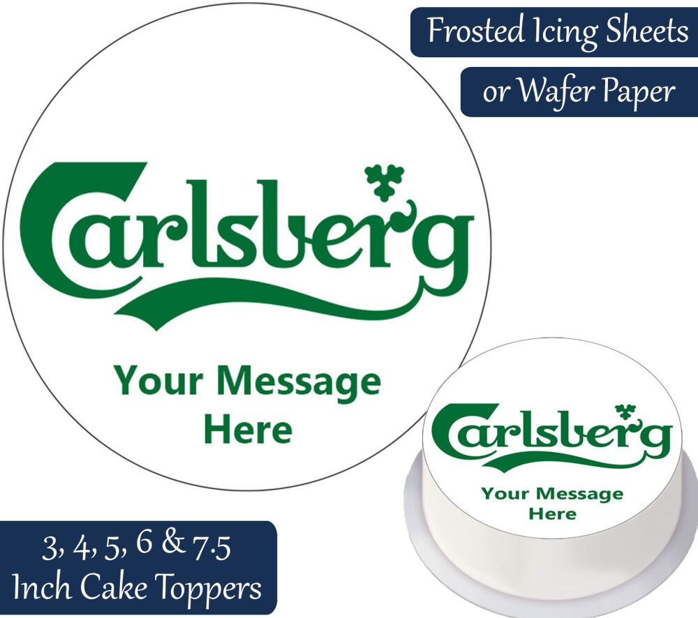 Carlsberg Logo Personalised Cake Topper
