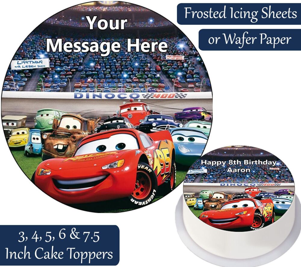 Cars Gang Personalised Cake Topper
