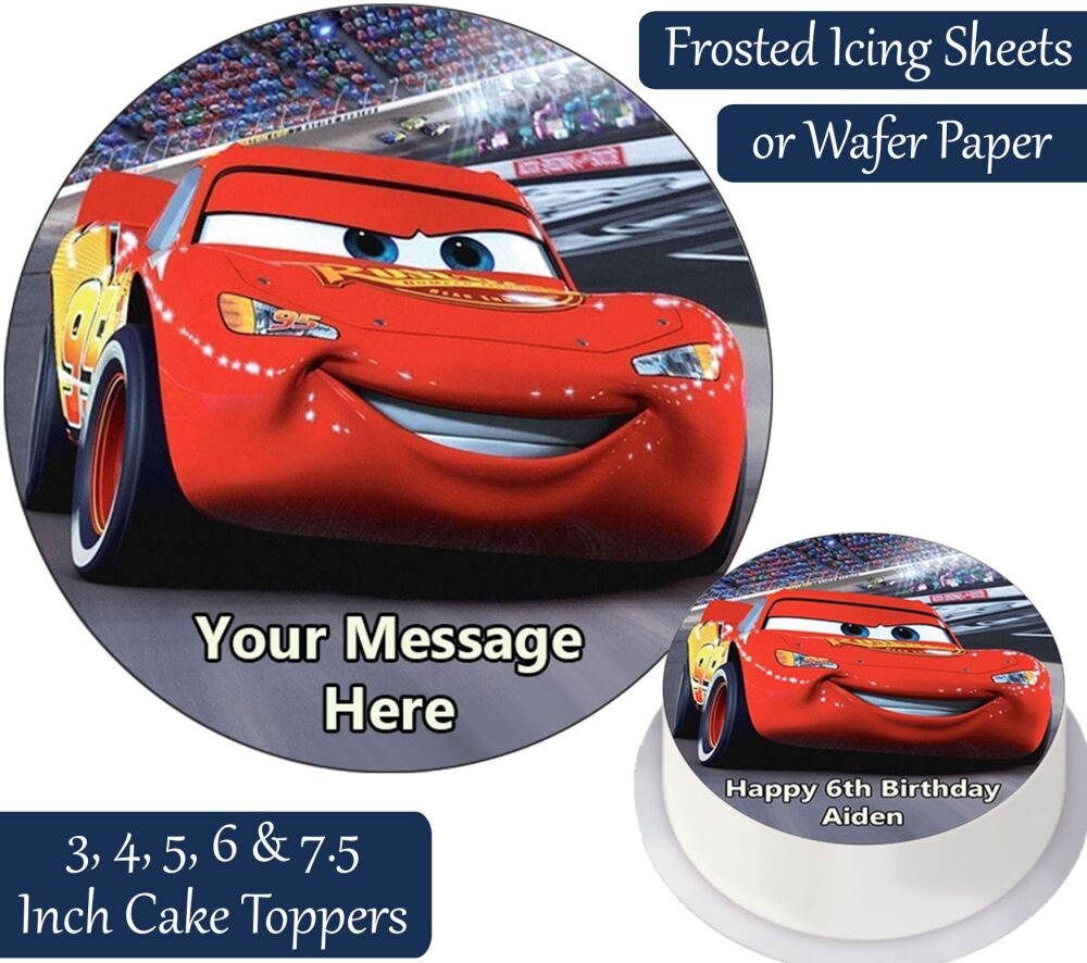 Cars Solo Personalised Cake Topper