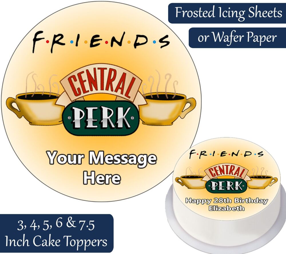Central Perk Personalised Cake Topper