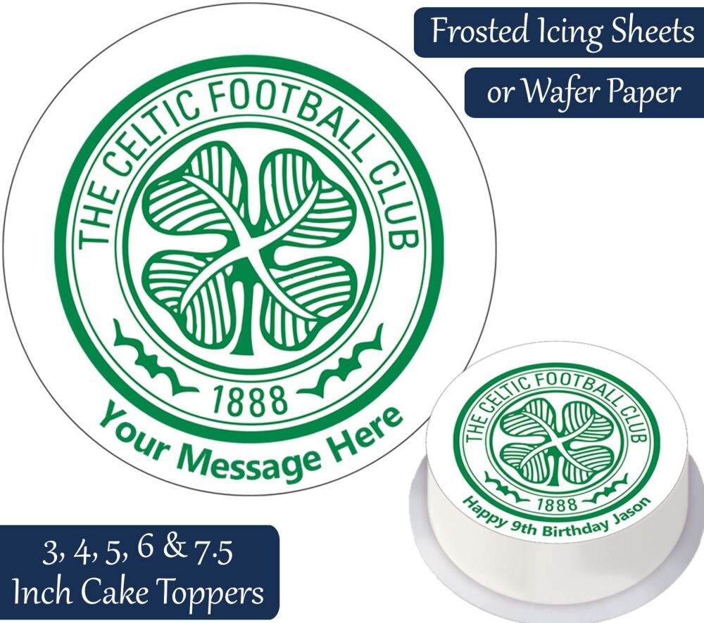Celtic Football Personalised Cake Topper
