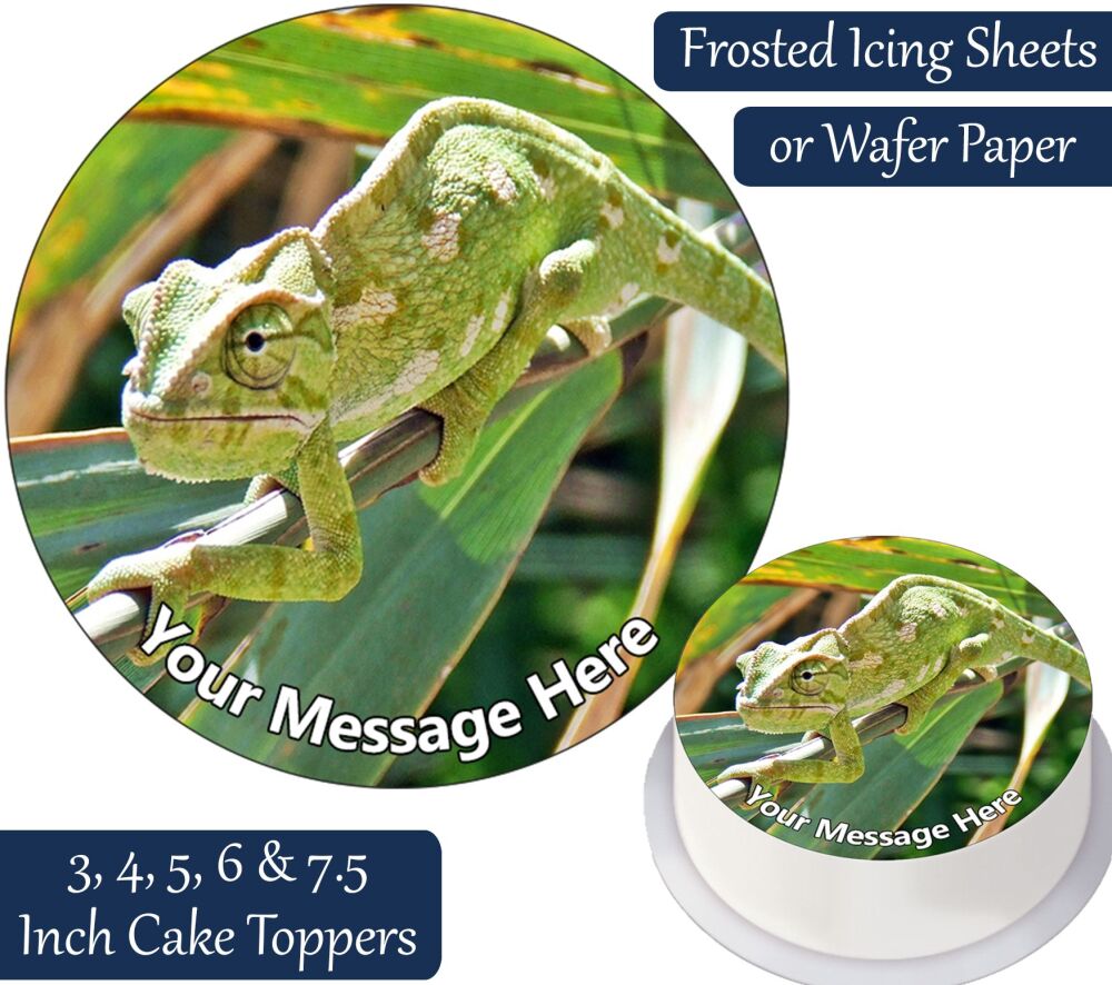 Chameleon Personalised Cake Topper