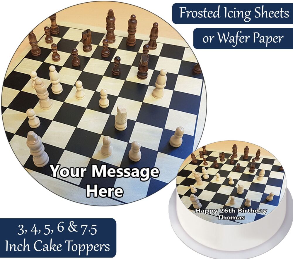 Chess Personalised Cake Topper