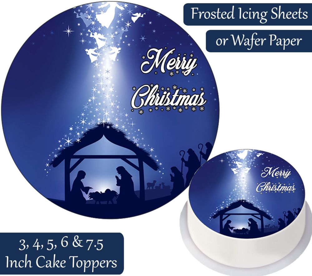 Christmas Nativity Personalised Cake Topper