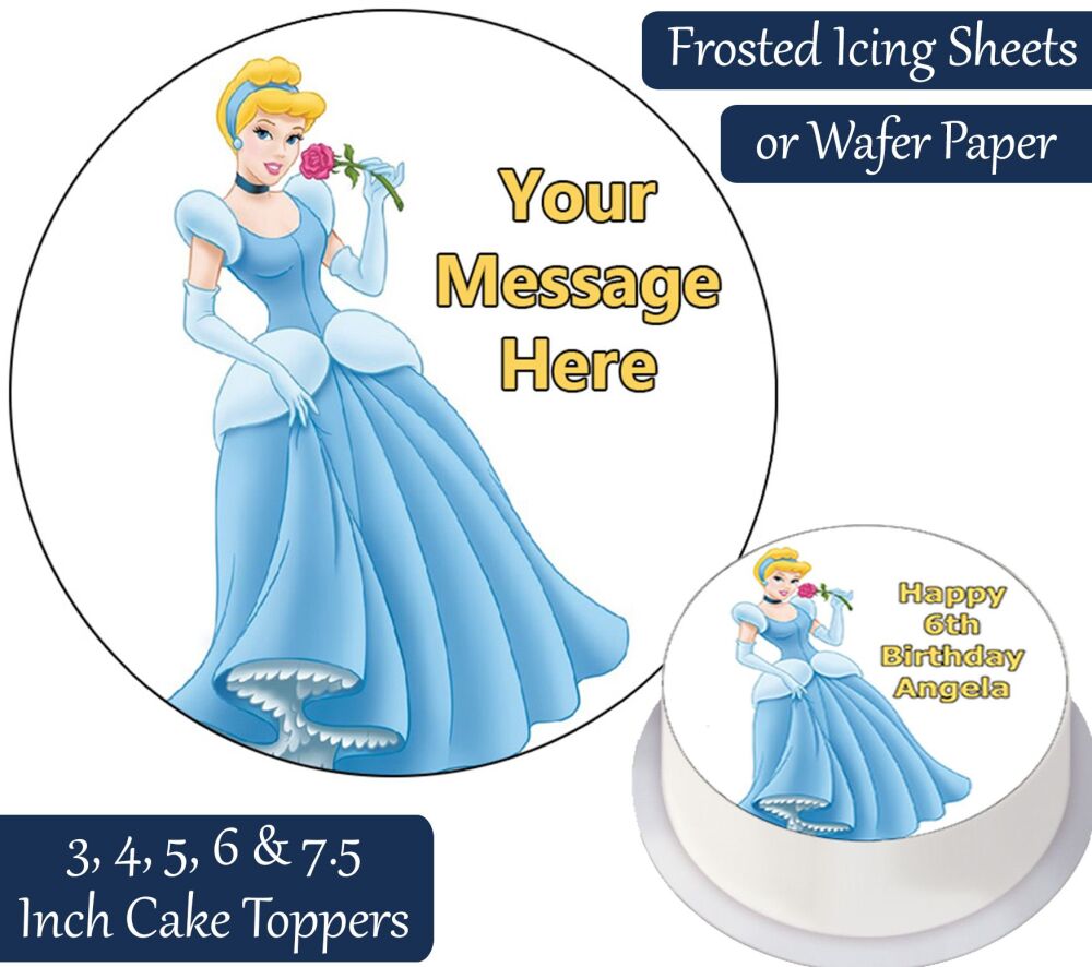 Cinderella Personalised Cake Topper