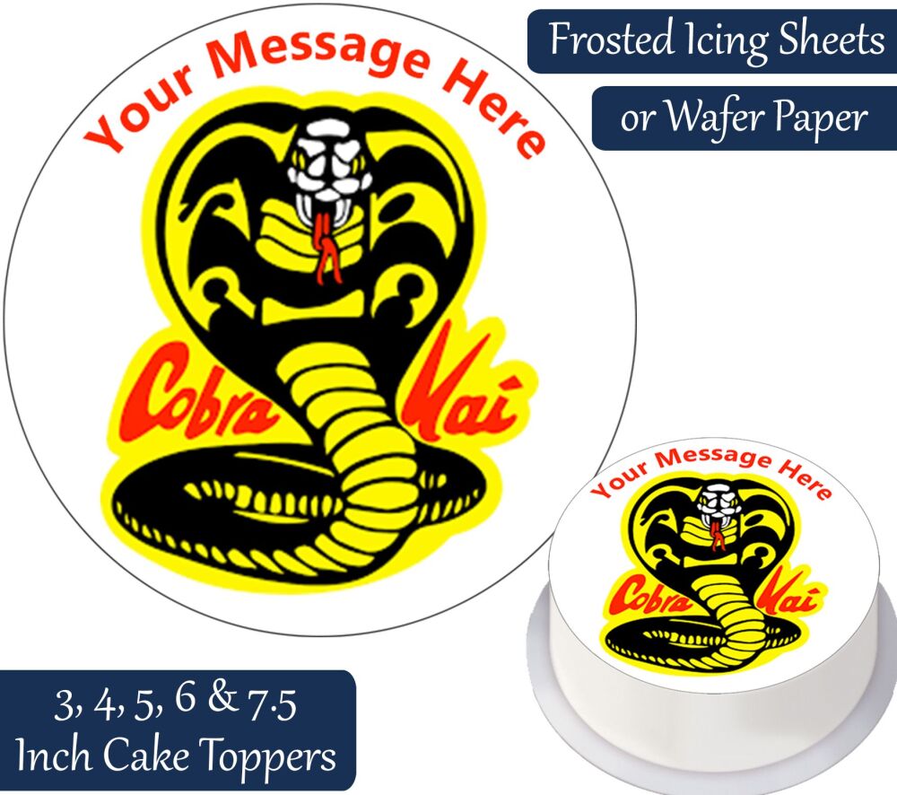 Cobra Kai Personalised Cake Topper