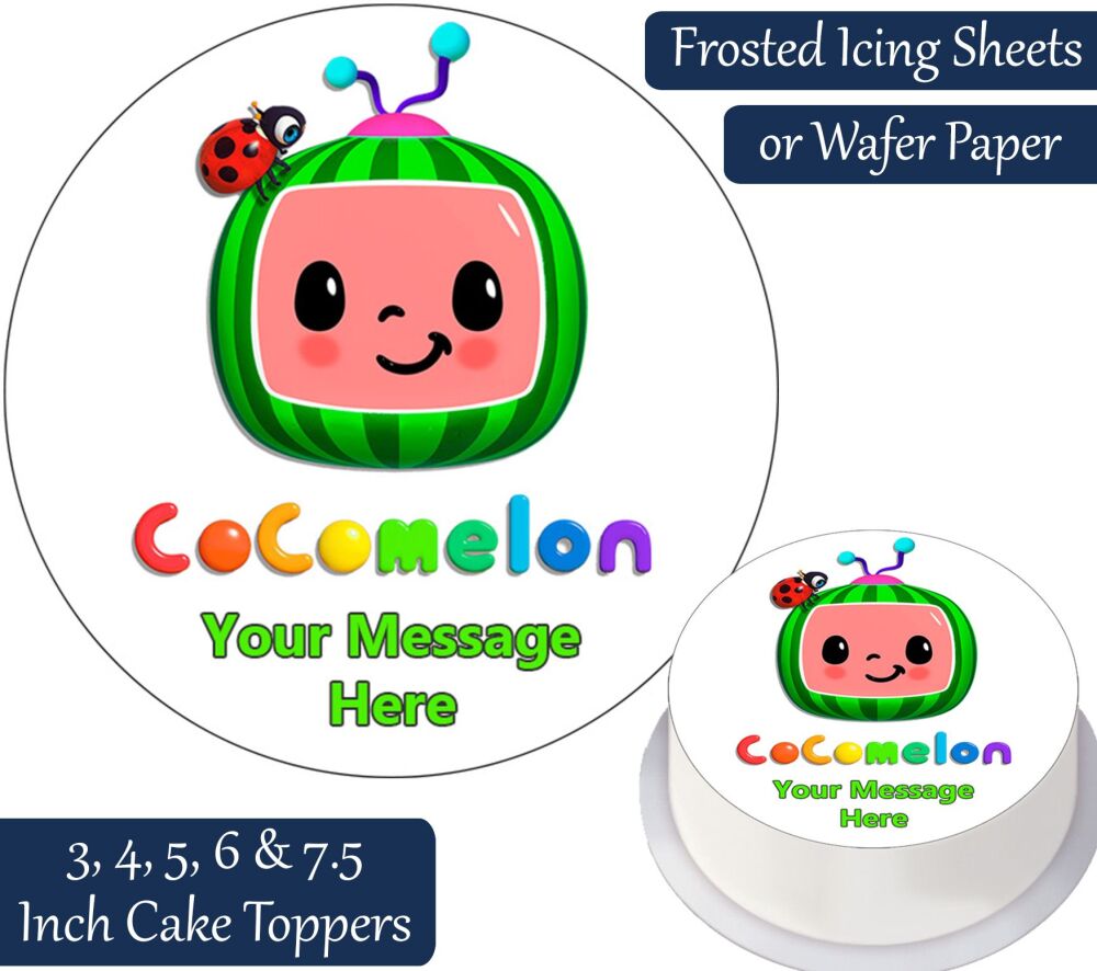 Cocomelon Personalised Cake Topper