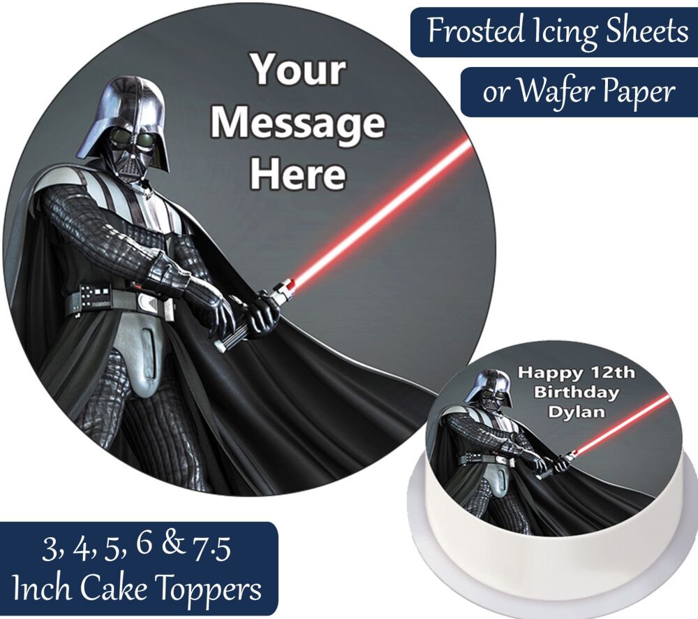 Darth Vader Personalised Cake Topper