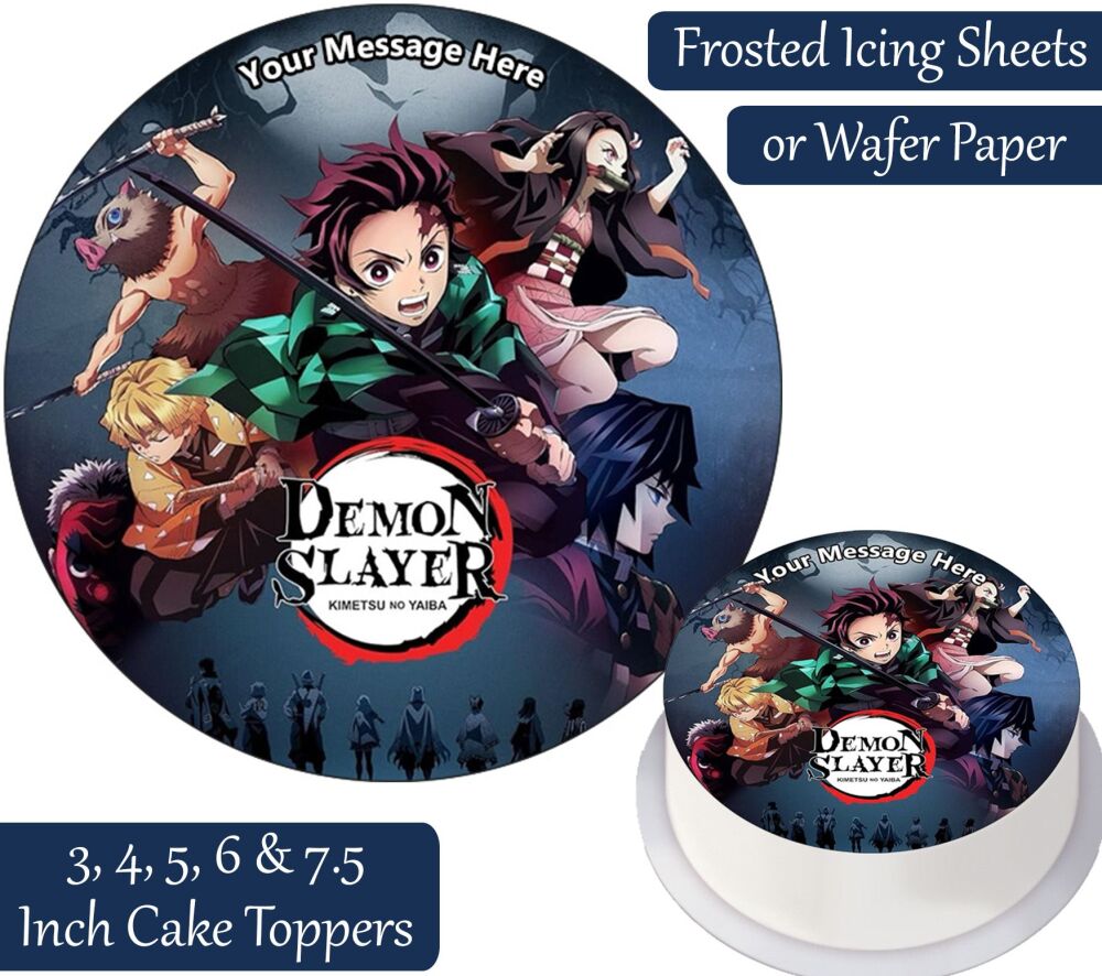 Demon Slayer Personalised Cake Topper