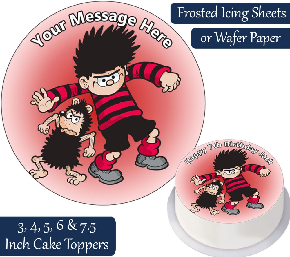 Dennis The Menace Personalised Cake Topper
