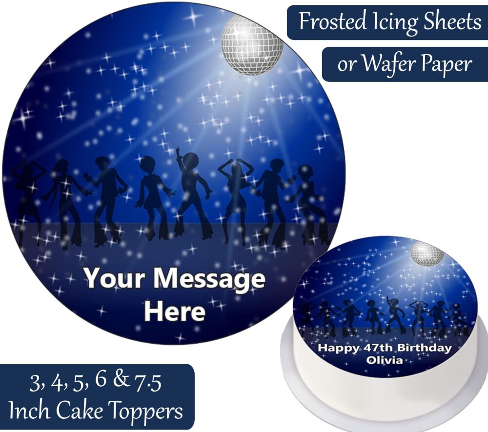 Disco Personalised Cake Topper